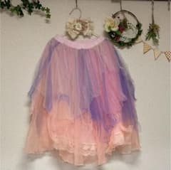 favorite ふわふわ3色チュールオーガンジーskirtのサムネイル