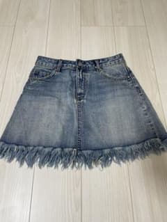 GLASSONS フリンジデニムミニスカートのサムネイル