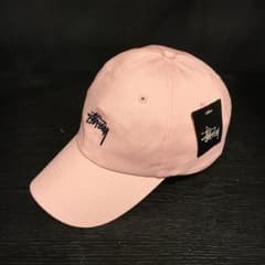 stussy ストラップ バック キャップ stock ロゴ ピンクのサムネイル