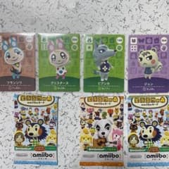 どうぶつの森 amiiboカード  ジュン＋ビアンカ＋クリスチーヌ＋フランソワのサムネイル