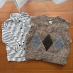 tete a tete ベスト シャツ セット 80cm 秋のサムネイル