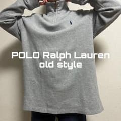 即完売｜ポロ ラルフローレン ハーフジップ スウェット トレーナー XL グレーのサムネイル