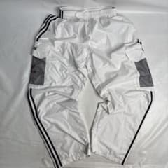 90s adidas ナイロンパンツ ホワイト Lサイズ 00s y2k