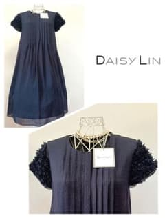 ☆DAISYLINデイジーリンワンピースダークネイビー希少42☆ - メルカリ