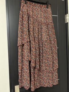 【Vis】ビス　小花柄ティアードロングスカートのサムネイル