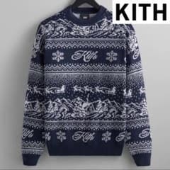 【新品未使用】KITH Kithmas Sweater キスマス　雪柄セーター m92934839550_1.jpg?1726150989