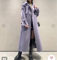 ウロコカシミアスタンドカラーコートのサムネイル