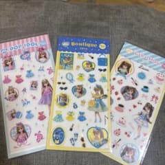 リカちゃん クリアシール 3枚セットのサムネイル