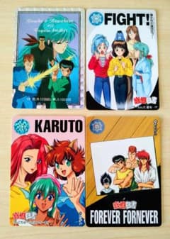 幽遊白書カード　アマダ（キラ１枚）　カードダス（３枚）まとめ売りのサムネイル