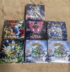 ポケモンカードゲーム ボックス シュリンク付き7種セット まとめ売り