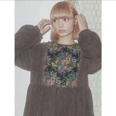 merry jenny ジャガードコンビコールワンピースのサムネイル