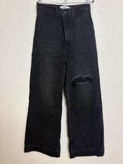 AZUL BY MOUSSY ダメージデニムパンツ ブラック Sのサムネイル