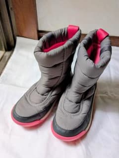 SOREL スノーブーツ 子ども用 グレー ピンク　20cmのサムネイル