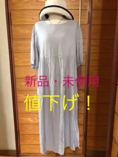 値下げ❣️ゆったりサイズ＊半袖ワンピース　新品・未使用＊のサムネイル