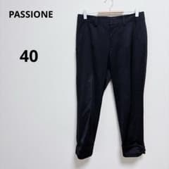 Passione Black Simple Slacks Triacetate Cotton Casual