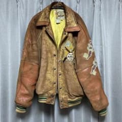 AVIREX CO-CHAMPS 1970 オールレザー スタジャン 激レア AVIREX CO-CHAMPS 1970 オールレザー スタジャン - メルカリ