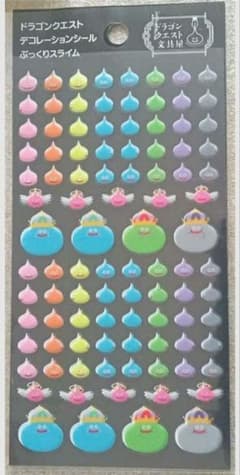 ドラゴンクエスト文具屋　デコレーションシール〈ぷっくりスライム〉　DB6