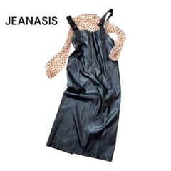 JEANASIS 밀리터리 점버 스커트 가죽 스타일