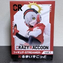 CRAZY RACCOON 다루마이즈고도 피규어 STREAMER