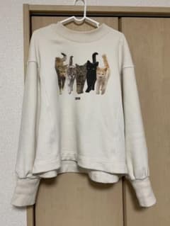 サンドラ様専用ファーファー　猫スウェットのサムネイル