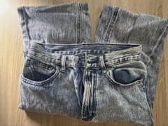 GU ケミカルウォッシュ デニムパンツ Sのサムネイル