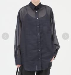 極良品】エーピースタジオ シアーシャツ 2024SS ネイビー - メルカリ