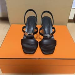 HERMES エルメスサンダルケリー金具36１/2グラムール HERMES エルメスサンダルケリー金具361/2グラムール - メルカリ