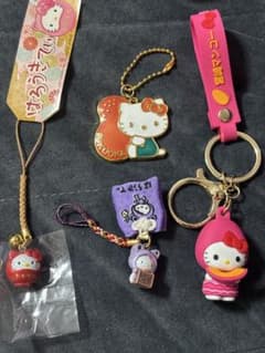 ハローキティ ストラップ 4点セットのサムネイル