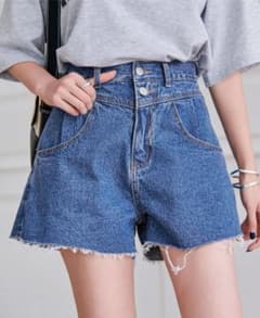 【新品未使用】SHEIN ショートパンツ デニム ハイウエストのサムネイル