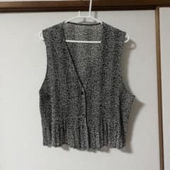 レオパード柄 プリーツベストのサムネイル