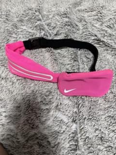 NIKE ランニング用 ウエストポーチ ピンクのサムネイル