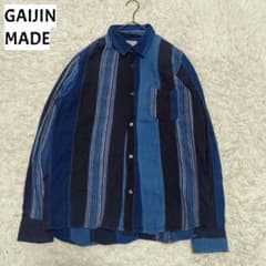 ガイジンメイド ダブルガーゼ インディゴ ストライプシャツ - メルカリ