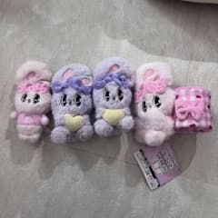 태그 포함 에스터 토끼 봉제 인형 소품 넣어 4점 세트