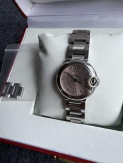 カルティエ W6920038 バロンブルー クォーツ レディース美品保証書付き