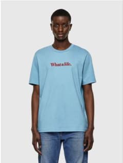 DIESEL Tシャツ ライトブルー - メルカリ