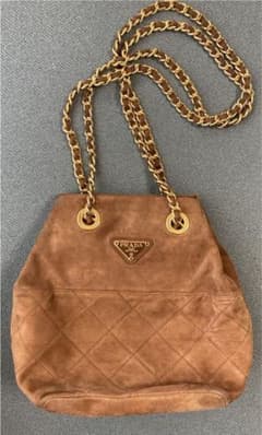 PRADA プラダ 本革スウェード　チェーンバッグのサムネイル