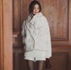 タグ付き新品 anuans✕TAION ストールセットミドルダウン - メルカリ