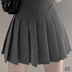 グレー プリーツ ミニスカートのサムネイル