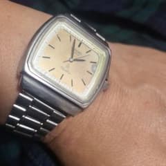 SEIKO 6030 シルバーウェーブ クォーツ 稼働中 裏蓋波マーク - メルカリ