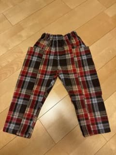 micorrid キッズ チェック柄 ロングパンツ 110のサムネイル