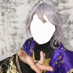 ツイステ アズール風 ウィッグ メガネ付きのサムネイル