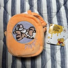 Winnie the Pooh and Tigger clear window pouch, pastel color version.