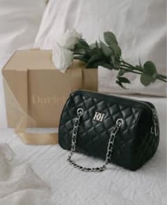 ダーリッチ Darich ノベルティ　キルティングミニボストンバッグ Darich ダーリッチ ノベルティ キルティングミニボストンバッグ 新品