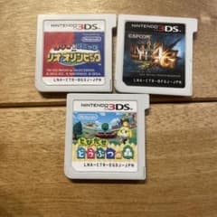 3DS 게임 세트 마리오 & 소닉 / 몬한 4G / 도부츠의 숲
