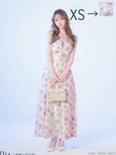 542DEA フラワープリント マキシドレス XS - メルカリ