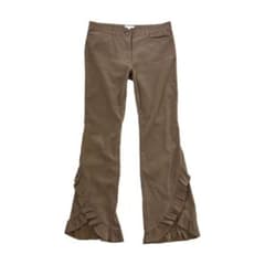 brown frill flared pants ★のサムネイル
