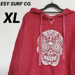 ESY SURF CO. スカルプリント パーカー 【XL】70' レースアップ - メルカリ