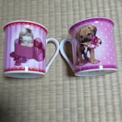 ☆マグカップ☆犬&猫☆ペアセットのサムネイル