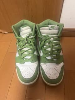 NIKE DUNK HIGH グリーン ホワイト スニーカーのサムネイル