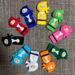 【友歌様専用】指人形　指忍者　ハンドメイドのサムネイル